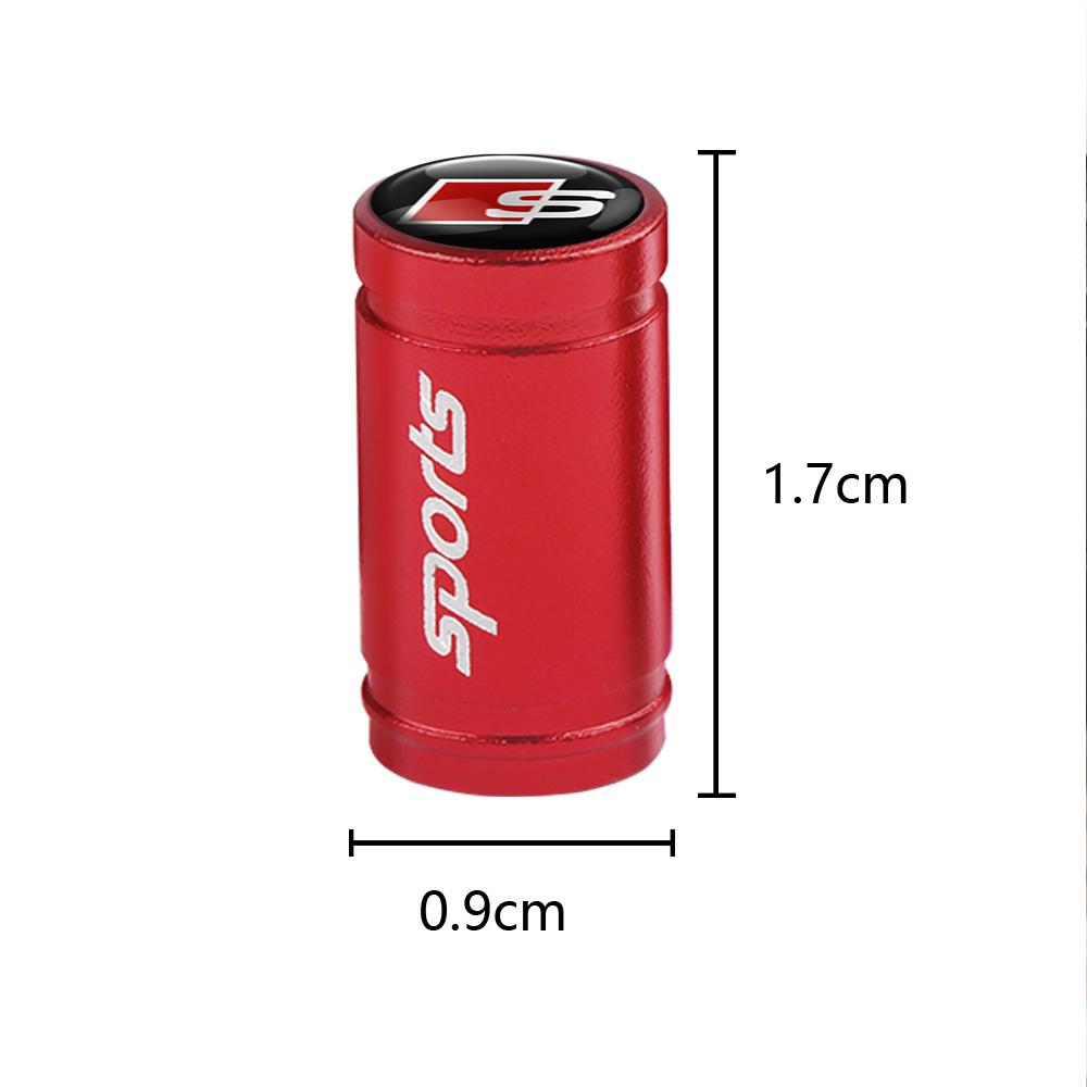 Car Wheel Tire Valve Stem Caps Metal valve Accessories For 57s QUTTRO RS Q3 Q7 S3 S4 S5 S6 A3 A4 B8 8P 8V A6 C7 A5 Q5 B7 SLINEs57