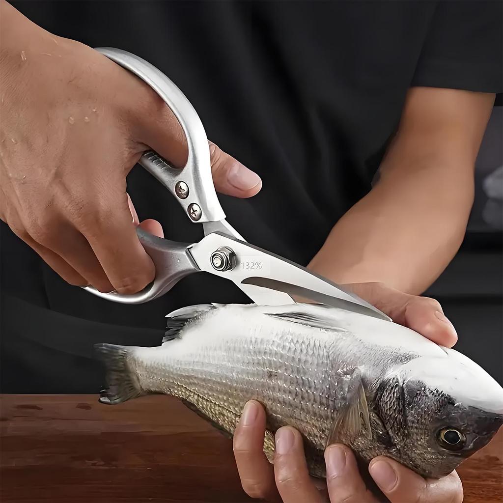 Küchenschere aus Edelstahl, Mehrzweck-Küchenschere SK5 für schwierige Schneideaufgaben – ideal für Knochen, Geflügel, Fisch und mehr