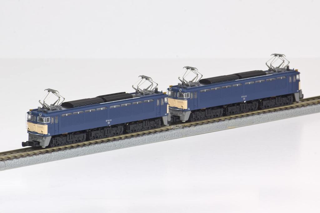 Rokuhan Z Gauge EF63 Type 3rd Type Blue Set Railway Model Electric Locomotive Double-unit T038-3