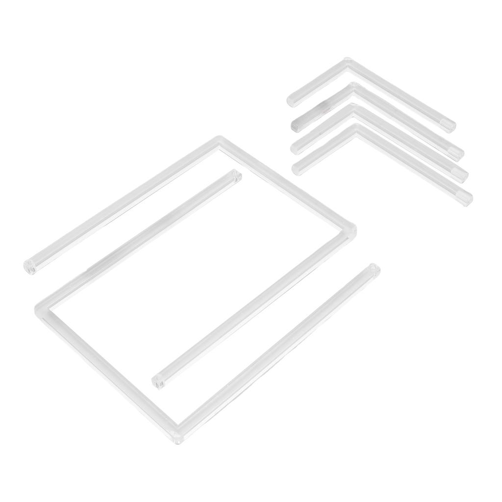 2Pcs Photo Frame Stand Clear Acrylic Table Display Holder Decorative Table Top Easel for Picture Book Platter