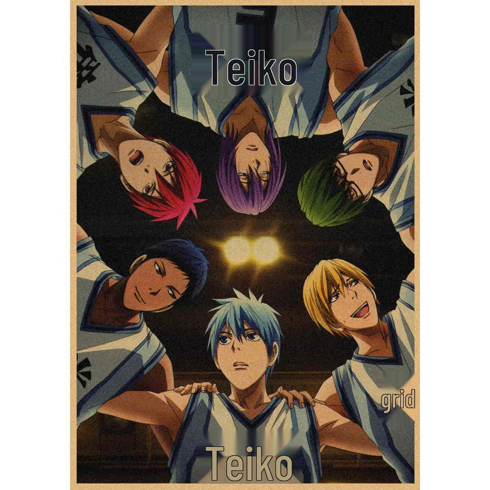 Kuroko's Basketball Retro Kraft Paper Wall Poster 407