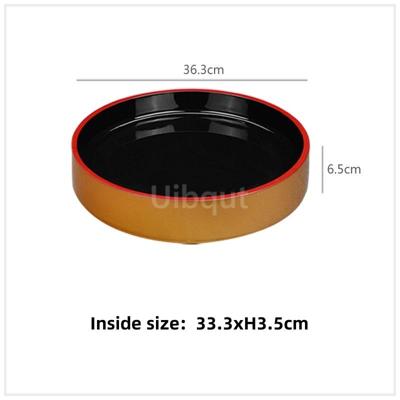 Japanese sushi bucket cuisine sashimi raw fish seafood dish fruit dish food Salmon Ice Plate Ice Saucer round tray tableware art
