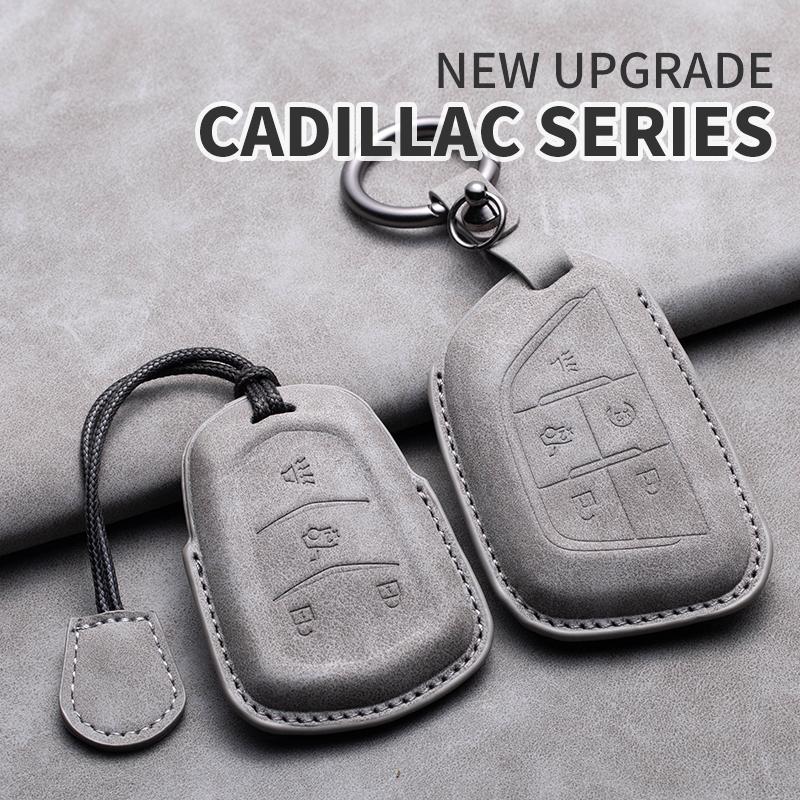New Sheepskin Car Remote Key Cover Case Shell For Cadillac ATS-L XTS XT5 CTS CT6 ATS 28T SRX Escalade 2015 Styling Accessories