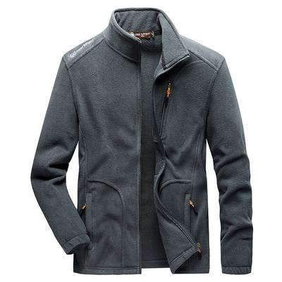 Veste polaire chaude et épaisse pour homme, nouvelle collection printemps-automne-hiver, col montant, décontractée, grande taille