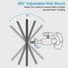 10W 5V Micro USB Solar Panel 2000mAh 360-degree Rotation Waterproof Wall Mounted Monocrystal
