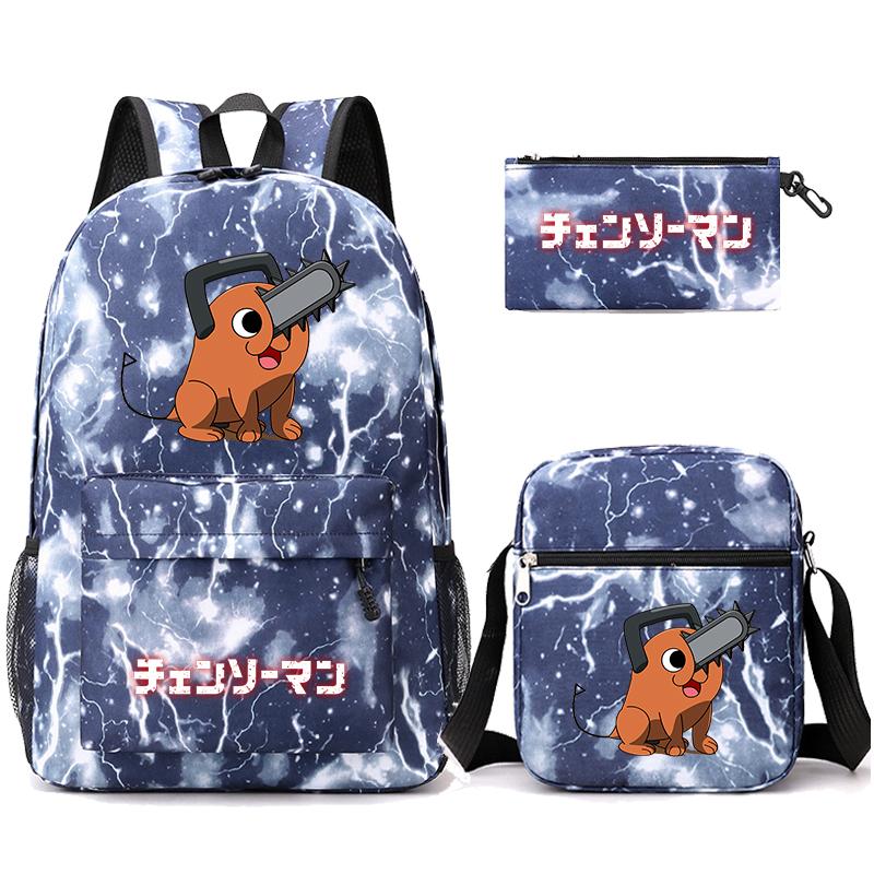 3 Teile/satz Anime Gedruckt Rucksack Sharingan Jugendliche Große Kapazität Cartoon Student Schul Mädchen Zurück Zu Schule Tasche