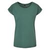 Build Your Brand Womens/Ladies Cotton Extended Shoulder T-Shirt