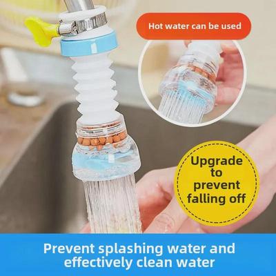 Retractable Kitchen Faucet Filter with Water-Saving Purification & Medical Stone Splash Head Shower