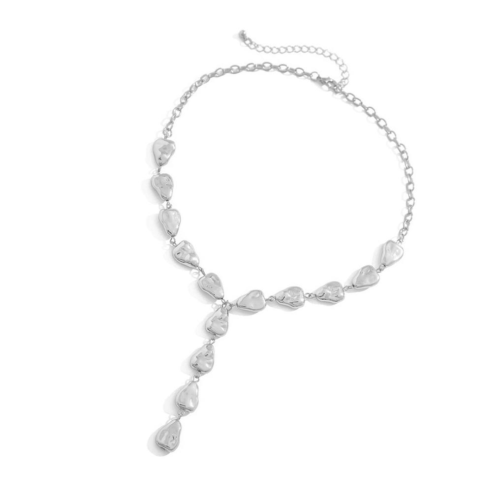 Barocke Y-Kette Herzhalskette Einzigartige Halskette Lange Quasten-Halskette Modeschmuck Geschenk für Frauen