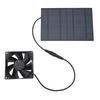 Solar Panel Fan Reduce Temperature Humidity IPX7 Waterproof Solar Powered Fan for Chicken Coop Greenhouses Pet House