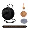 Cozy Rattan Cat Hanging Basket - Washable, Semi-Enclosed, All-Season Cat Bed for Winter Warmth