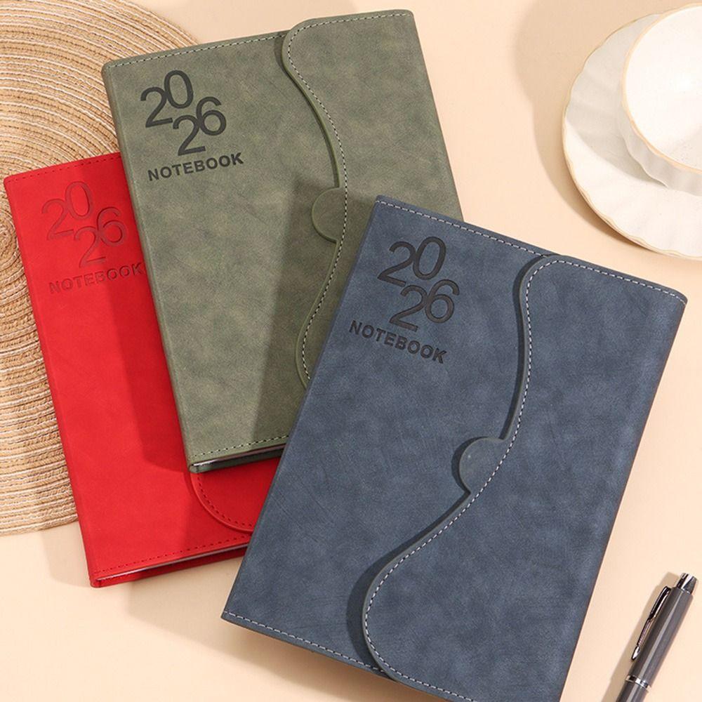 Magnetic PU Cover A5 Agenda Planning Notebook English To-do List Notebook Business