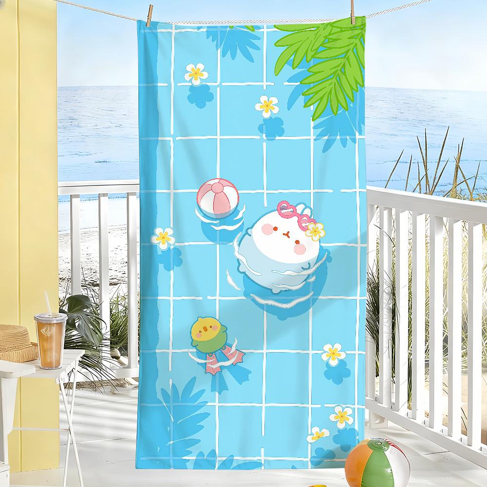 Cartoon cute M-MolangS Towel Drying Bath Towel Applicable To Light Swimming Camping Yoga Beach Out