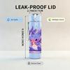 1PC Purple Baby Dragon Fantasy Print 750ml Color Plastic Sports Water Bottle Leakproof Flip Straw Lid Suitable for Sports Office Home Use