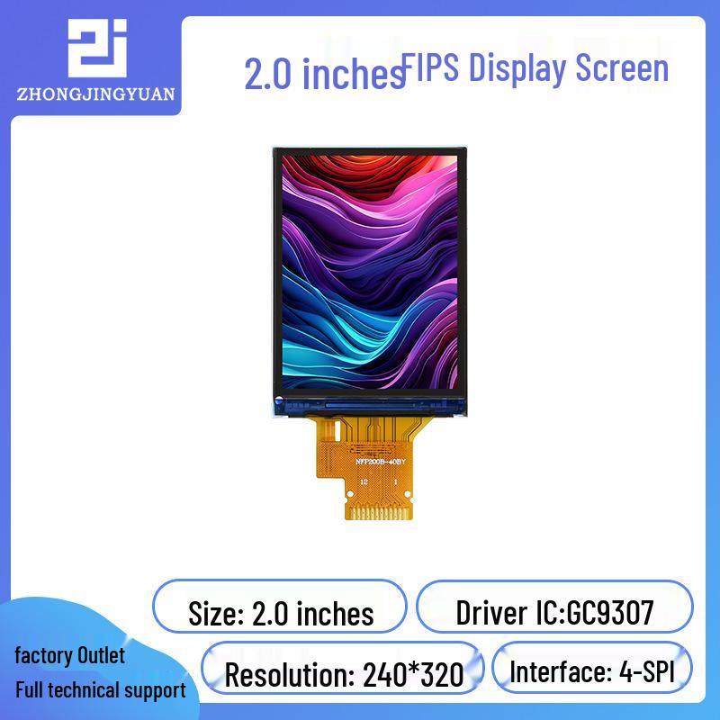 Huang Baokai 2.0-inch HD IPS TFT LCD Display with GC9307 Driver