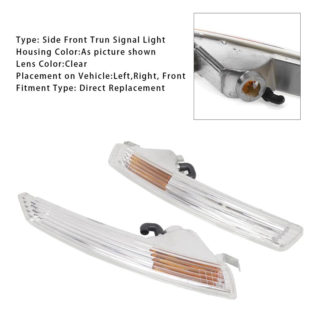 Front Bumper Turn Signal Light Without Bulbs For VW Beetle 06-10 1C0953041R