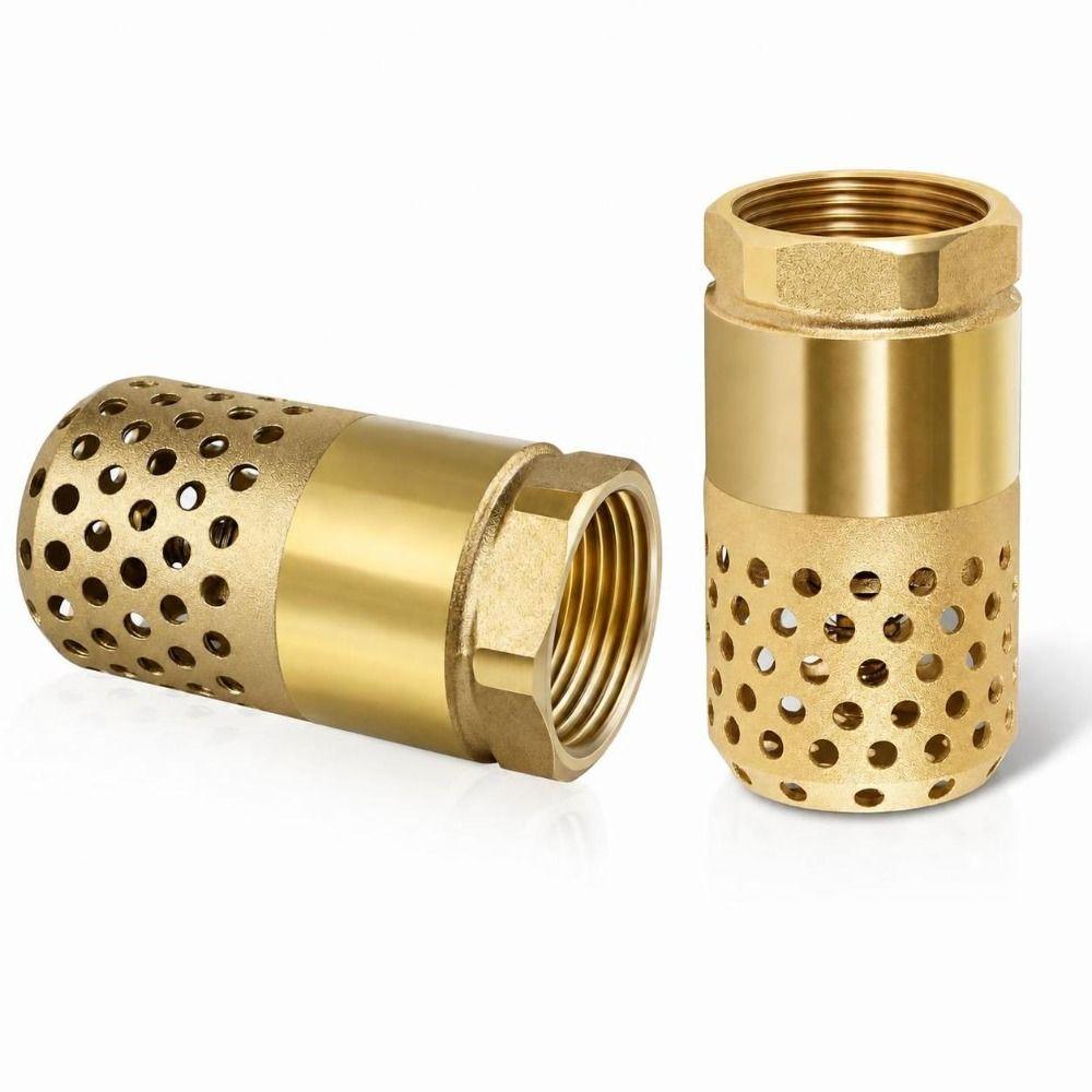 Brass Body Check Valve Hollow Perforated Water Strainer Foot Valve  Water Suction System