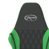 Gaming Chair Black and Green Synthetic Leather