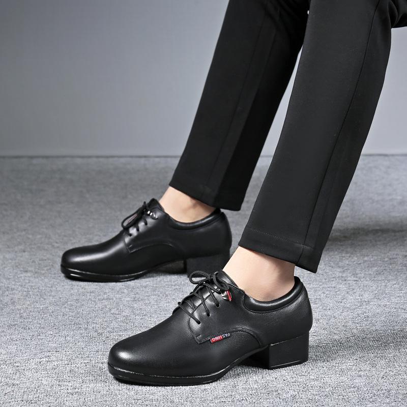 

New men s leather Latin dance shoes men s square dance shoes adult modern dance shoes soft-soled ballroom dance shoes dance 38