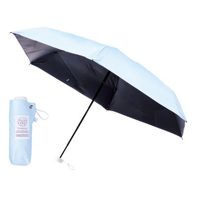 Kowaza Folding Manual Light Heat UV Sun and Rain Easy Solid Easy To 50cm Pale for Men and Featuring Mio Ambassador Umbrella, Open, 100% Blocking,