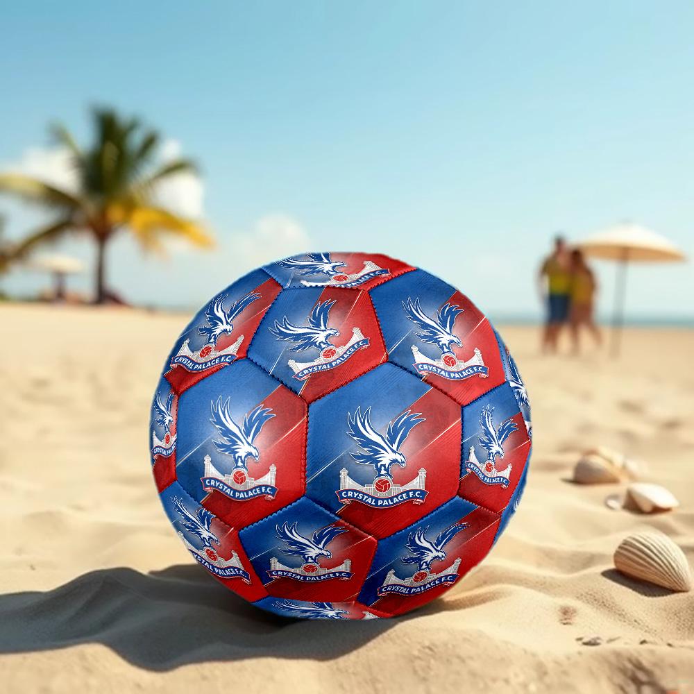 Crystal Palace Misura 5 Pallone da Calcio Alta Elasticità Pallone da Calcio Per Competizione All'aperto Allenamento Quotidiano Gioco