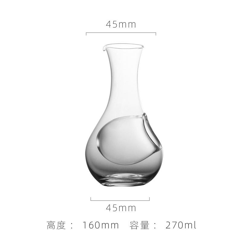 Japanese Crystal Glass Ice Wine Decanter Home Use Hole Design Sake Carafe Hamster Pot Cold Brew Coffee Maker