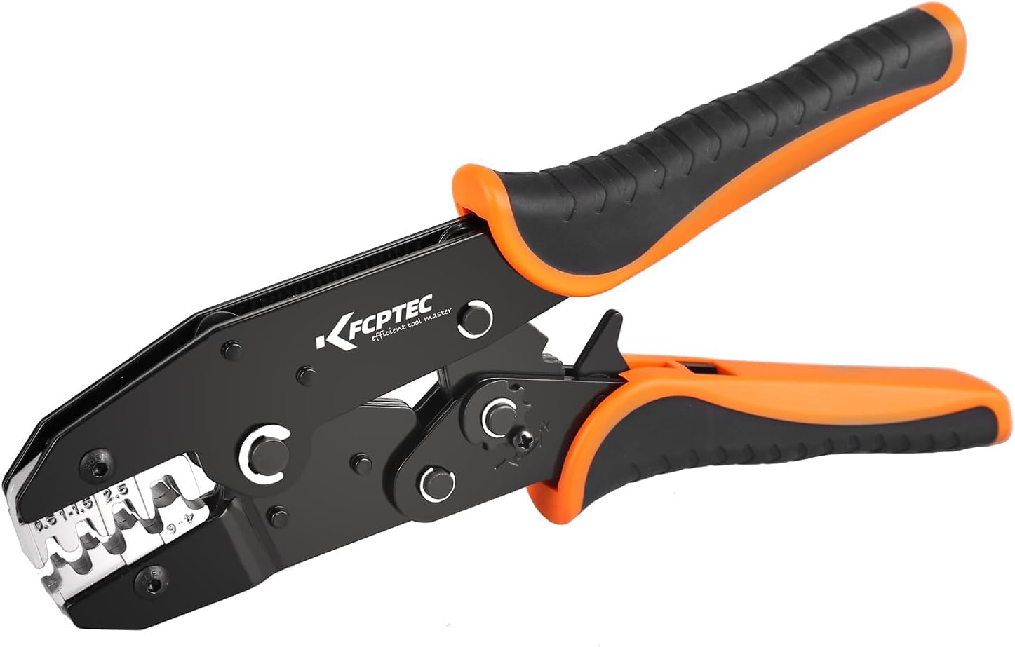 

KF CPTEC 04B Ratchet Crimping Pliers for Uninsulated Open Barrel Terminals – Compatible with JST, Molex, TE, AMP, and Deutsch Connectors – AWG 22-10 (