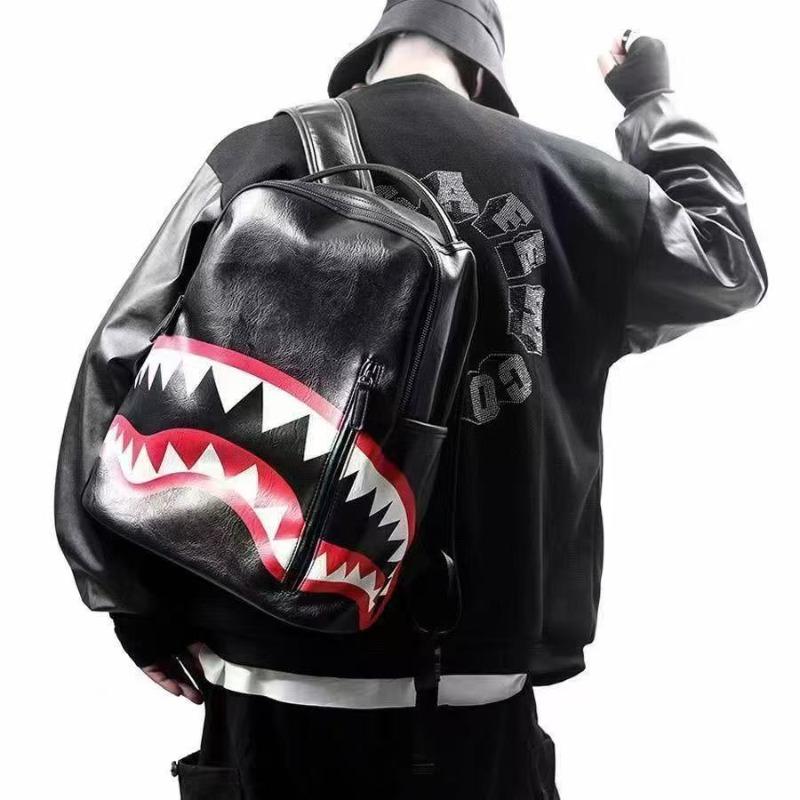 Haifisch-Rucksack Herren und Damen Schultaschen Mode Große Kapazität Freizeit Reisen Trend Schöner Rucksack