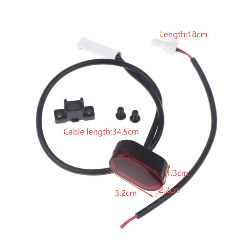 Taillight Safety Warning Brake Stoplight Flashing Light For Xiaomi M365/Pro Electric Scooter Rear Tail Light Cable Buckle Parts