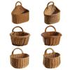 New Hand-woven Kitchen Storage Basket With Handle Woven Hanging Baskets For Fruit Sundries Organizer Plant Decoration Wall Baske