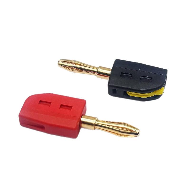 32A 3/4Mm Banana Plug Solderless Quick Connect High Current Gold-Plated Banana Connectors Audio Copper Speakers Amplifier