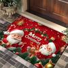 Christmas Crystal Velvet Entrance Mat - Dirt-resistant and Easy To Clean