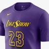 Nike X NBA Los Angeles Lakers FW24 Essential City Edition Crew Neck Pullover Short Sleeve T-Shirt Men T-Shirts Wild-Purple HJ2763-507