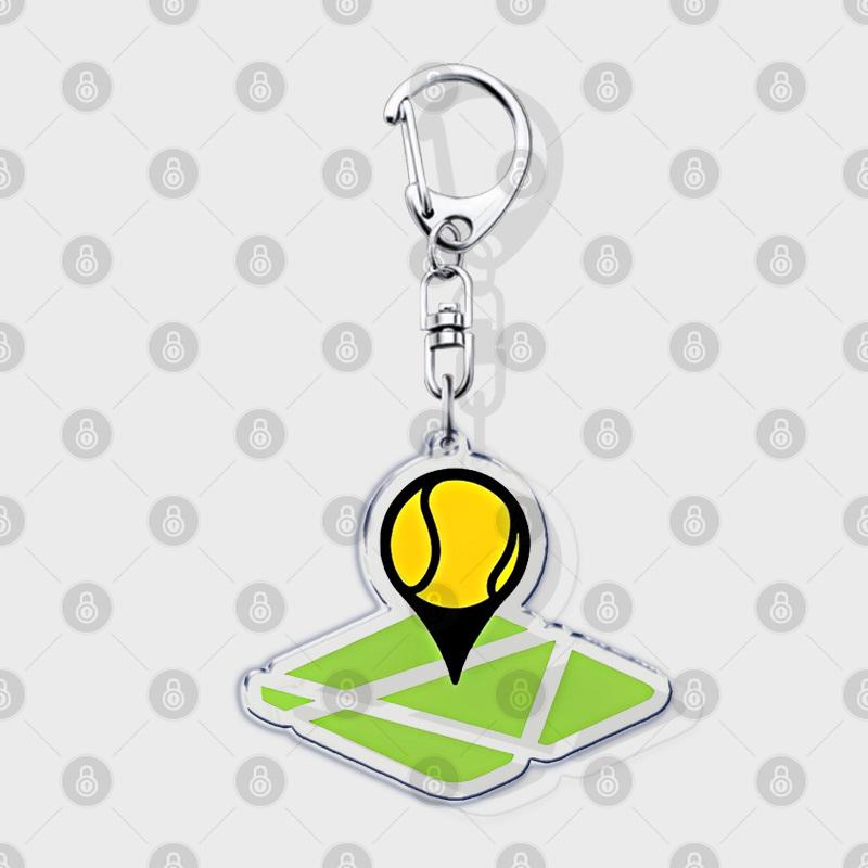 Hobby Sports Lover Tennis Ball Keychains for Accessories Bag I Love Bike Car Keyrings Jewelry Friends Father Boyfriends Gifts