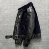 Jacket Modified Version of Fur Integrated Leather Leather Jacket for Men and Cotton Slim Leather Jacket Winter Jacket