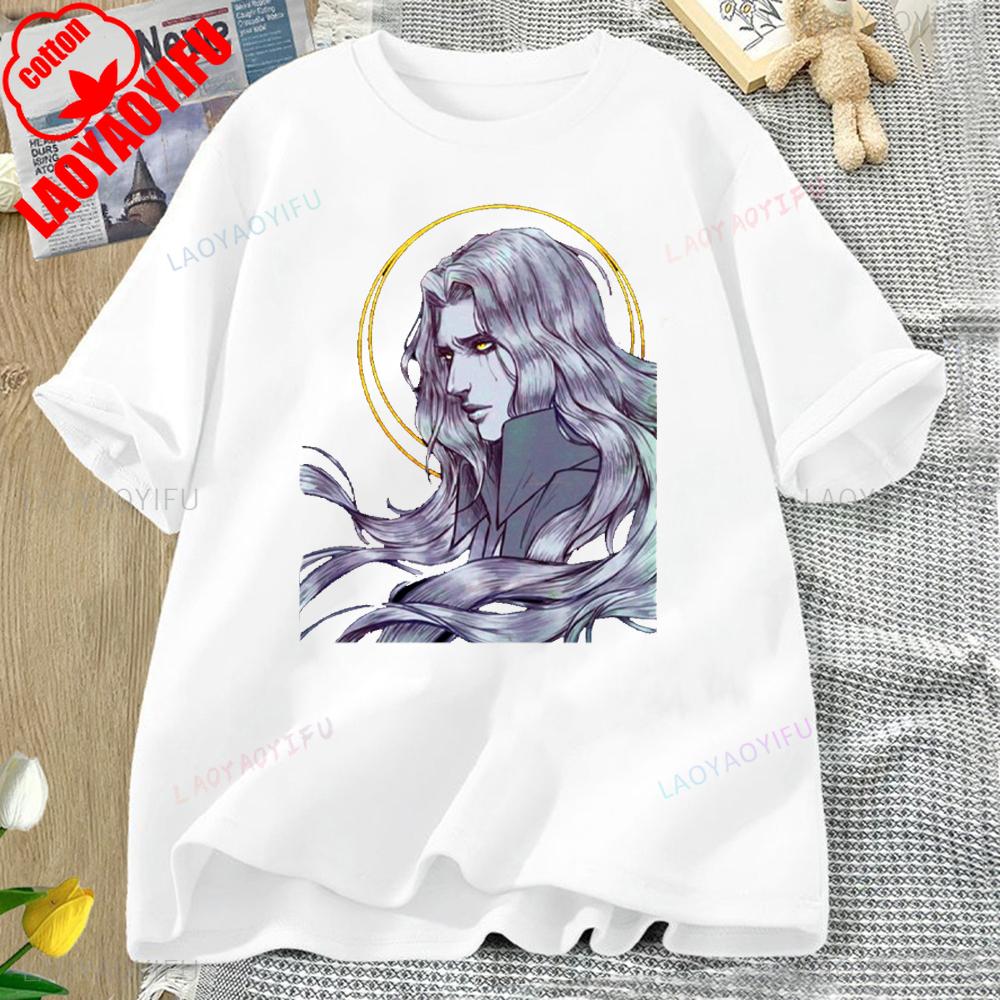 Castlevania Alucard Printed T-shirt Tops Castlevania Alucard Two-dimensional Casual for Daily Wear and Casual Outings