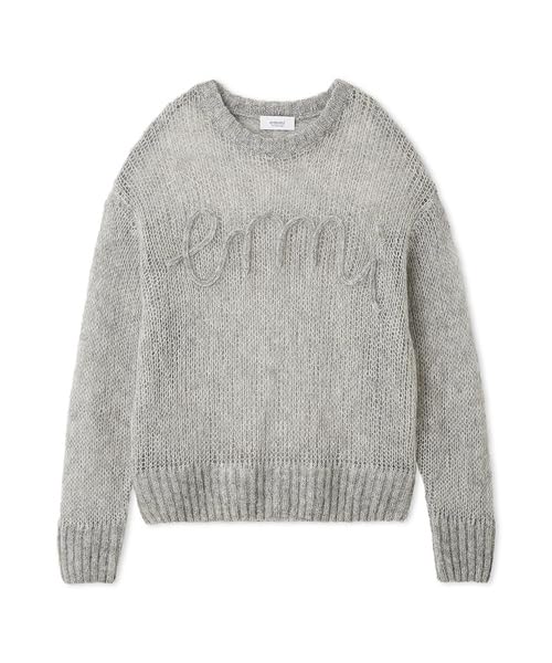 

Mohair knit top 13WNT254057LGRYF