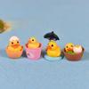4PCS Random Styles Cute Duck Creative Shape Micro Landscape Ornaments Bucket Duck DIY Decorative Materials Crafts Gifts Decor