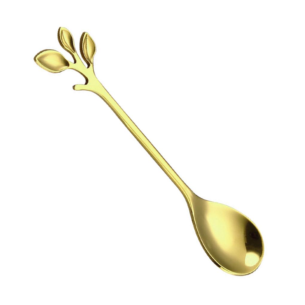 Nerezová ocel Tvar listu Kávová dezertní lžička Čajová lžička Vidlička Domácí lžíce