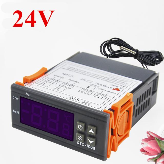 STC-1000 Temperature Controller 12V 24V 220V Digital Thermostat Thermoregulator Incubator Relay LED 10A Heating Cooling