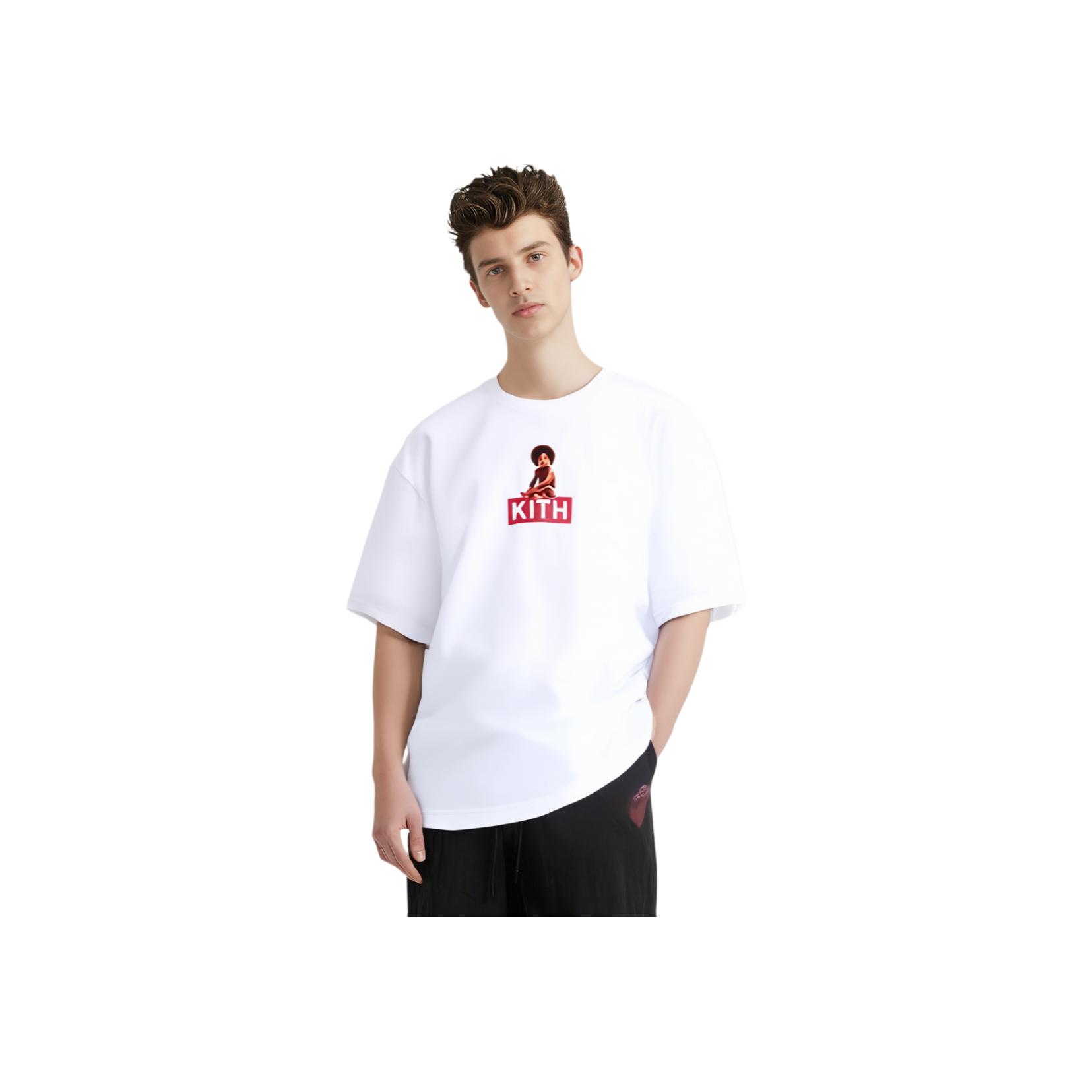 

Kith x Biggie Классическая футболка с логотипом Белый Унисекс Топы KH3675-101 XS