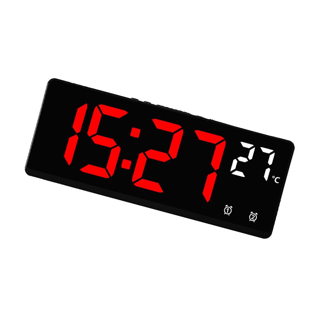 Electronic Digital Alarm Clock Travel Clock Featuring Colorful Font Easy to Read for Time Management