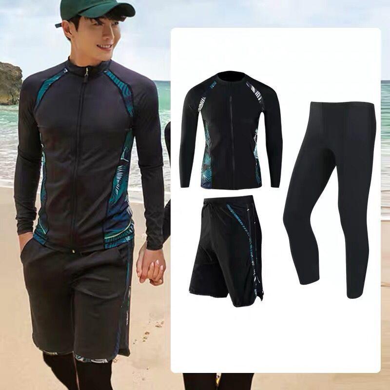 Quick-Dry UV Protection Rash Guard Set Snorkeling Diving Swimwear Men Women Long Sleeve