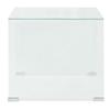 Table basse contemporaine en verre trempé - VIDAXL - 49,5 x 50 x 45 cm - Transparent