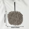 6pcs Chenille Hand Towels, Ultra Soft Quick Dry Absorbent Round Kitchen Bathroom Hand Towels,Cute Decorative Hanging Towel Balls for Home,Travel,Gifts