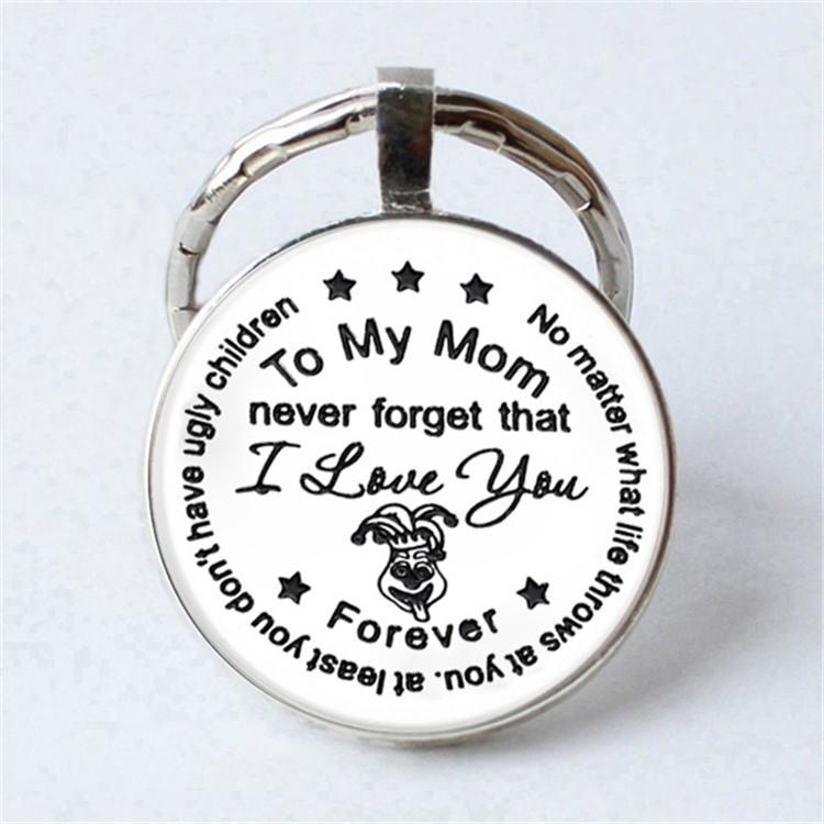 Keychain Accessories Pendant Floral Thanksgiving Text Good Friends Retro Personalized Keychain Gift Pendant