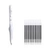11 Pack Elastic Barrels Technology Gel Pen Soft Nonslip Grip Quick Dry Ink Great For Prolonged Writing Comfort Students