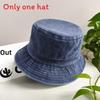 Fisherman Hat Summer Sun Protection Wide Brim Canvas Casual For Men Women