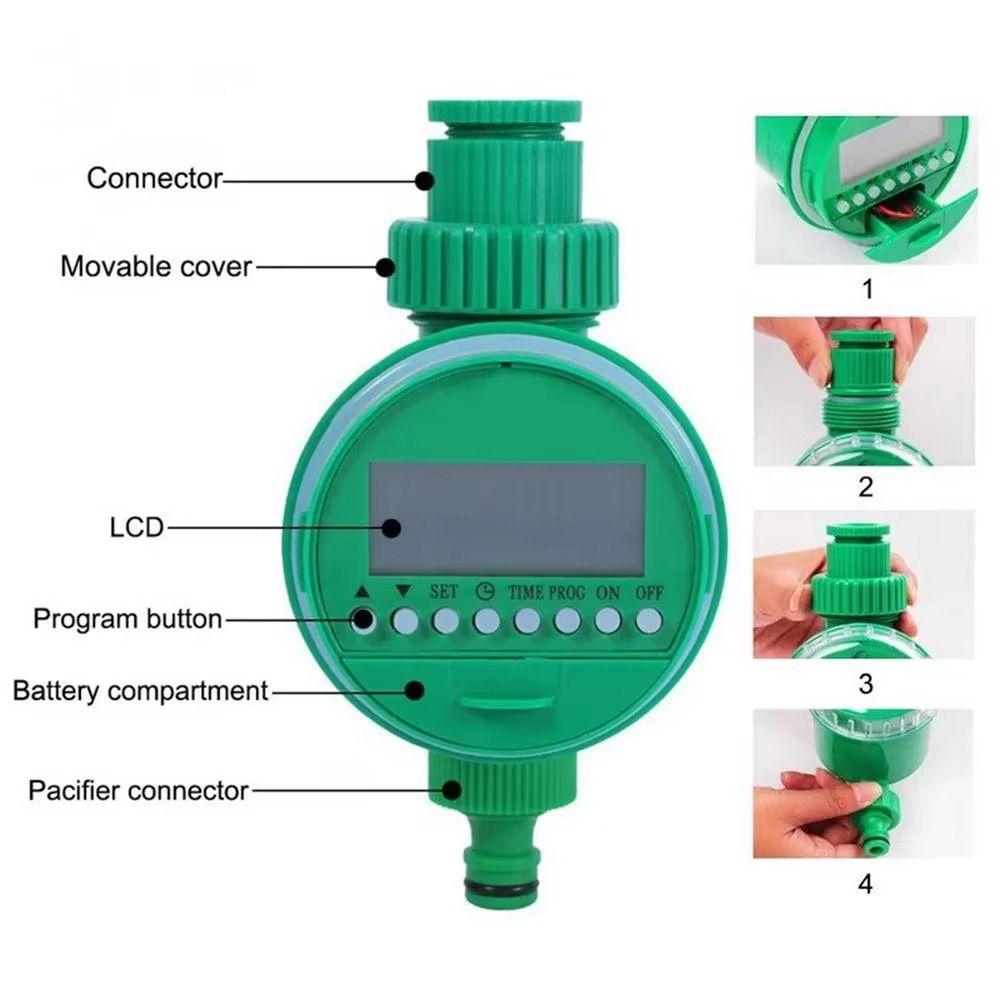 Electronic Control Water Timer LCD Display Watering Timer Irrigation Controller  Plant Watering