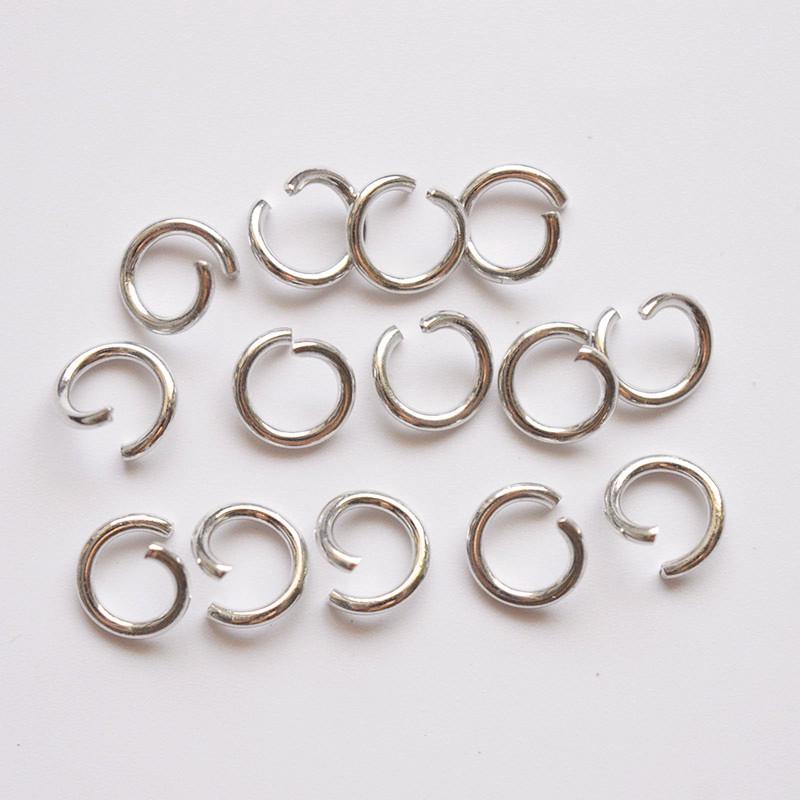 Electroplated Iron Rings: Open & Closed, Handmade DIY Jewelry Accessories 1.5*12